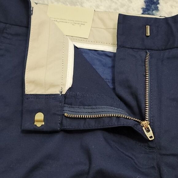 New J. Crew Navy Blue Chino Shorts Size 12 - Picture 5 of 5